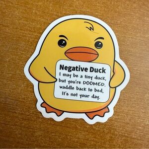 Cute Yellow Duck Sticker‎